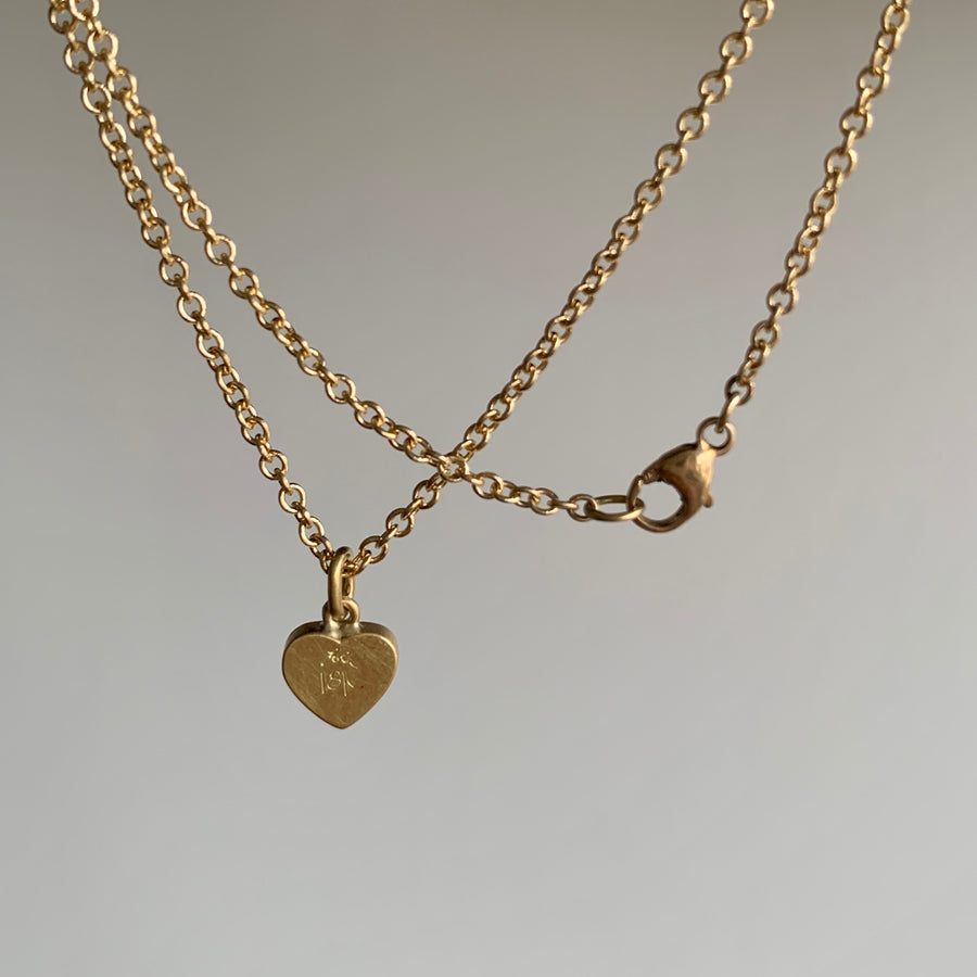 Lola Brooks Diamond Sweetheart Necklace necklace hanging view 2