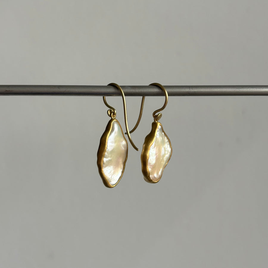 Lola Brooks Pearl Chip Earrings earrings side view 1