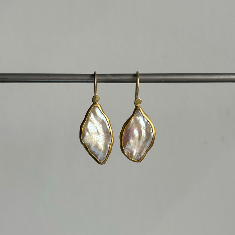 Lola Brooks Pearl Chip Earrings earrings side view 2