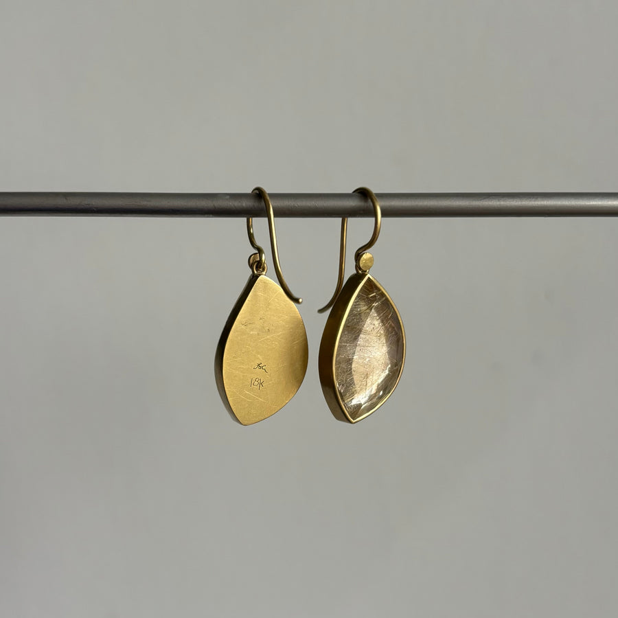 Lola Brooks Rutilated Quartz Paisley Earrings earrings side view 2