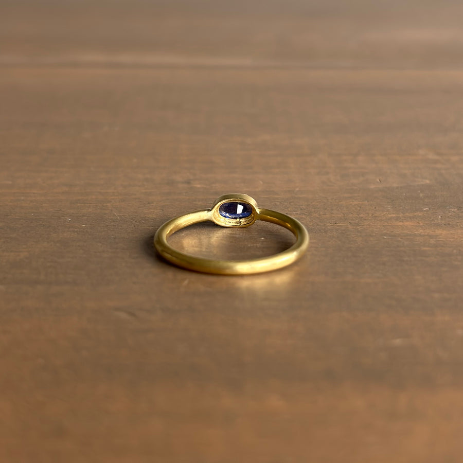 Blue Sapphire Wire Ring