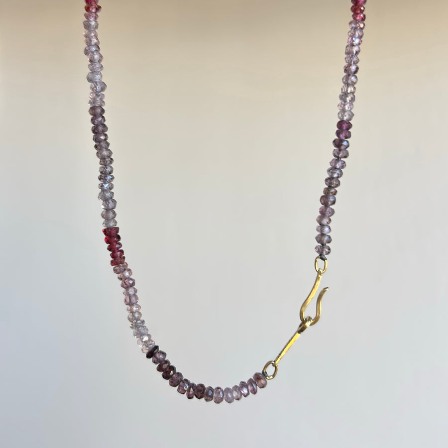 Faceted Spinel Beaded Necklace