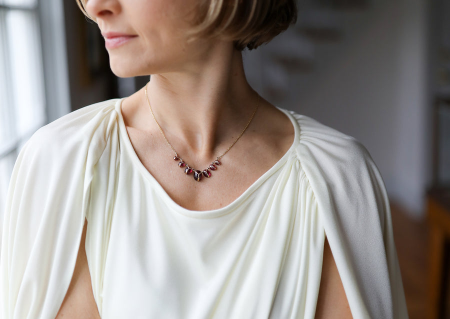Pink Tourmaline Scarab Necklace