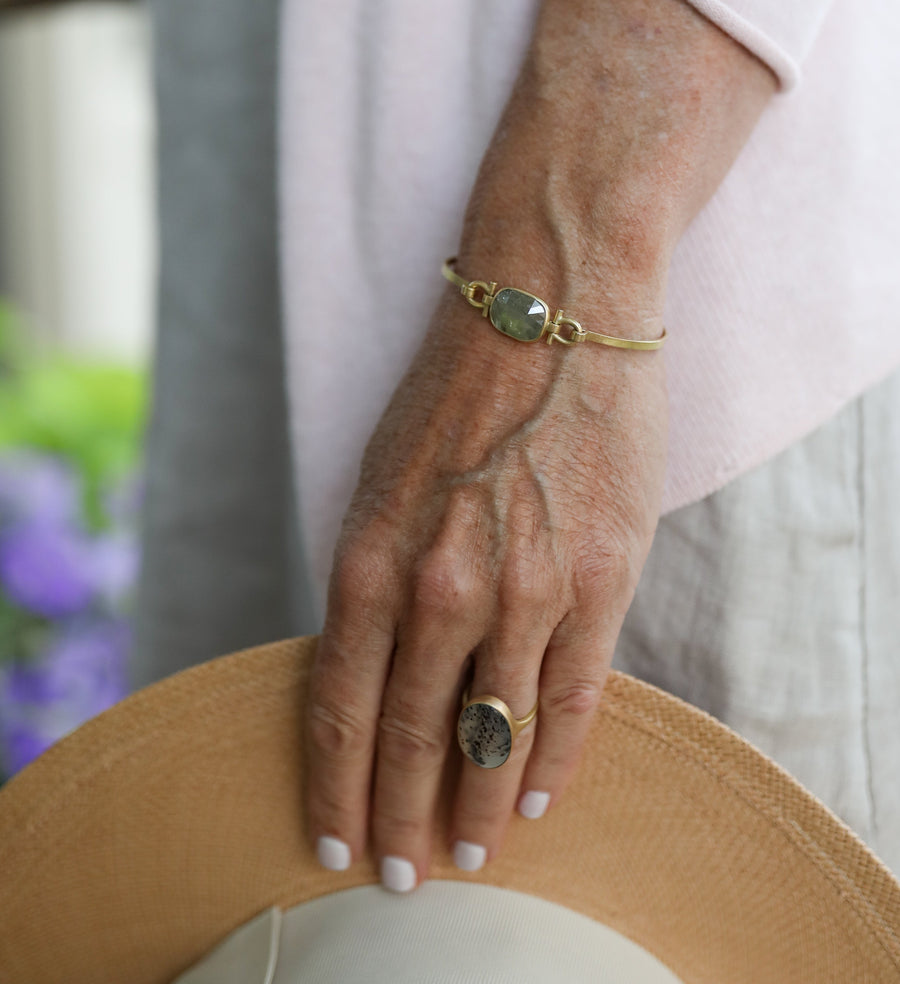 Olive Rustic Diamond Bracelet