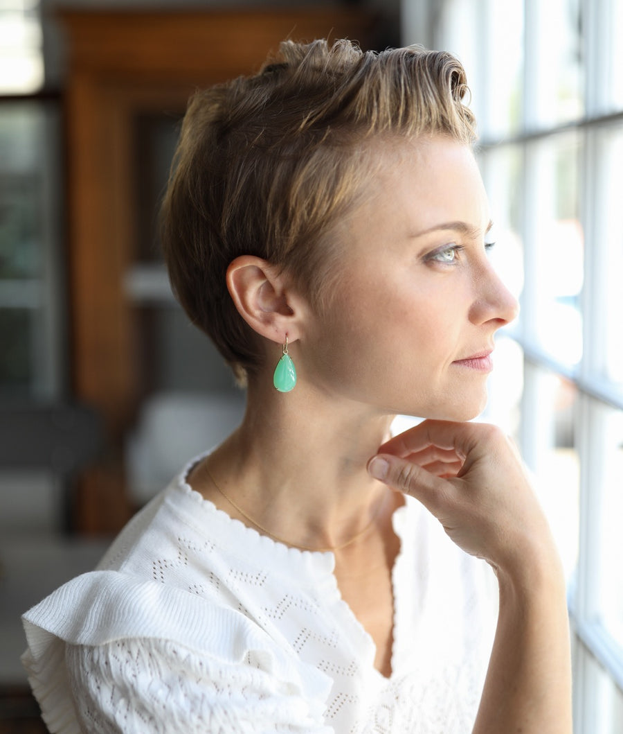 Chrysoprase Drop Earrings