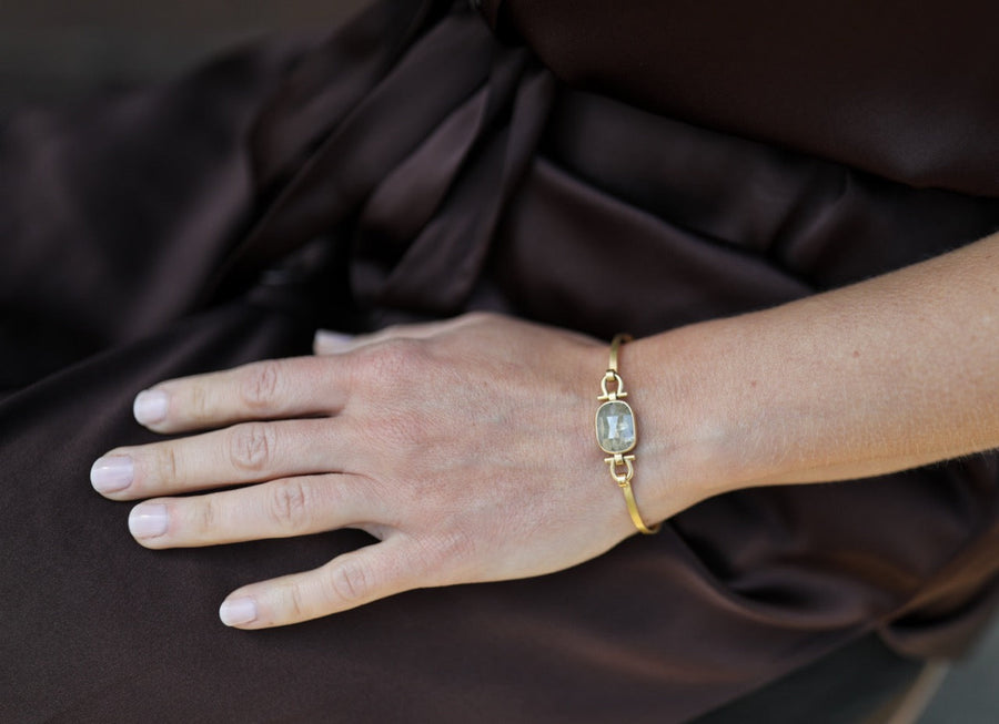 Olive Rustic Diamond Bracelet