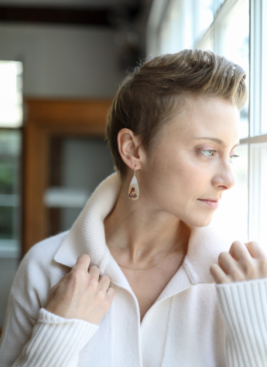 Dendritic Agate Earrings