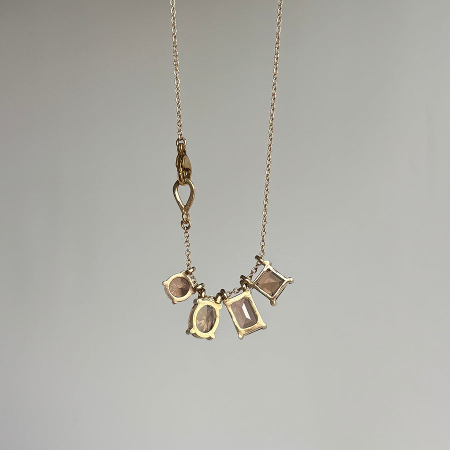 Nicole Landaw Topaz Tourmaline Pendant back view
