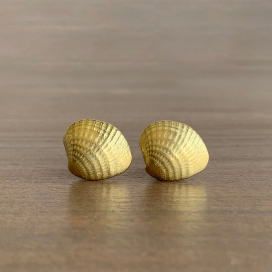 Mimi Favre Cross-Bar Venus Shell Post Earrings earrings main image