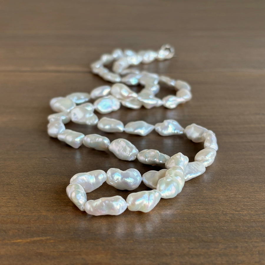 Mimi Favre Long Freshwater Baroque Pearl Strand Necklace