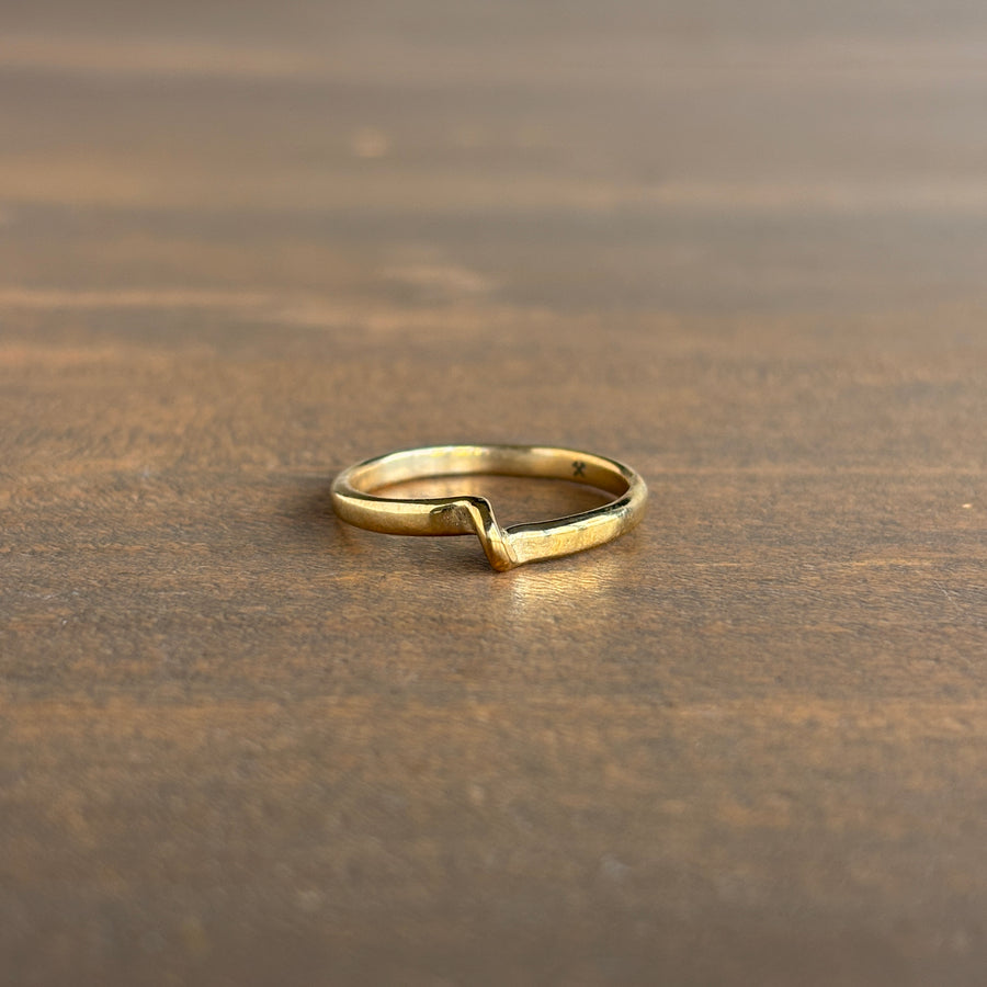 Polished Brass Avanti Ring