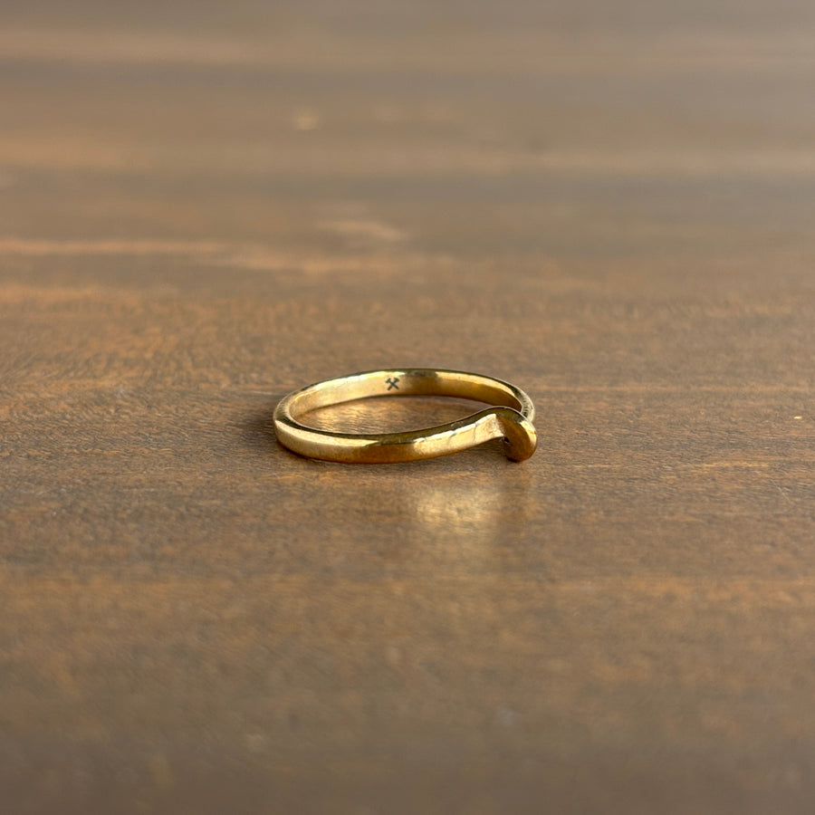 Polished Brass Avanti Ring 1