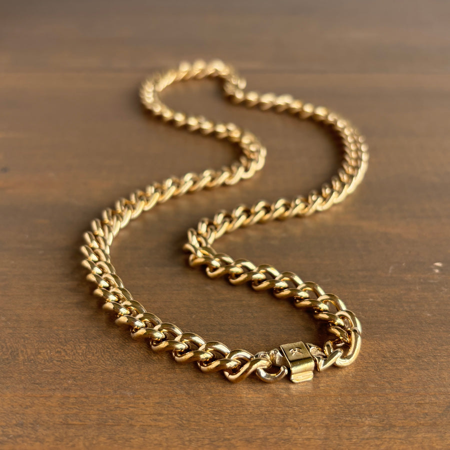 Polished Brass Classic Chain Necklace
