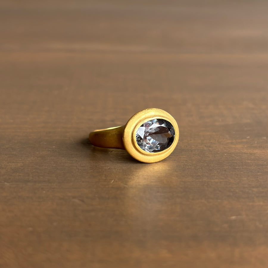Rosanne Pugliese Greek-Inspired Grey Tourmaline Ring side