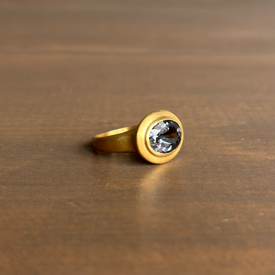 Rosanne Pugliese Greek-Inspired Grey Tourmaline Ring side 2