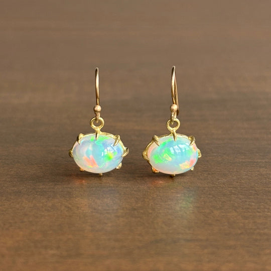 Rosanne Pugliese Small Oval Ethiopian Opal Cabochon Earrings main image