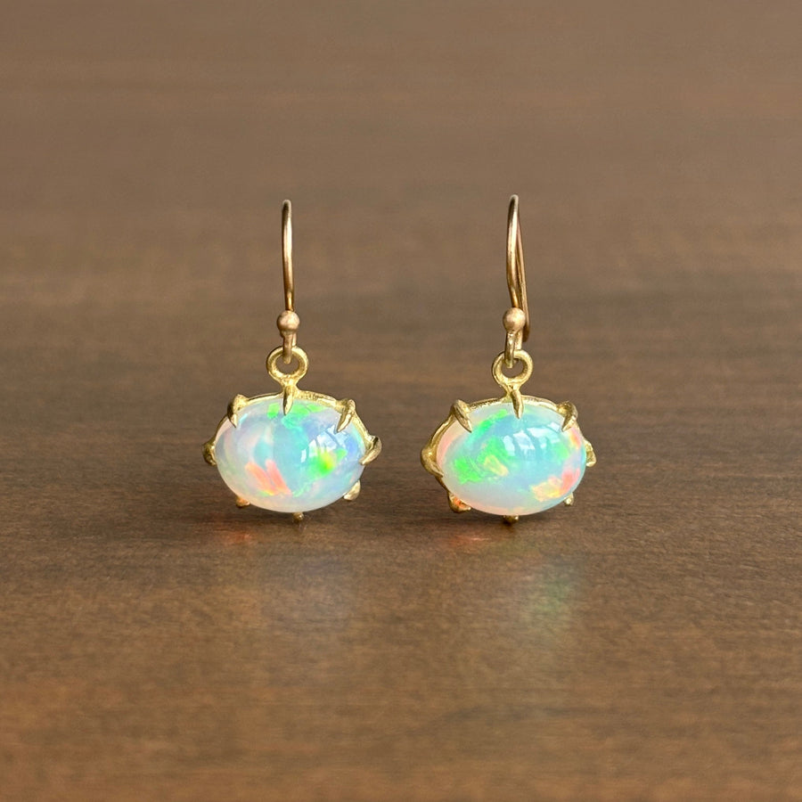 Rosanne Pugliese Small Oval Ethiopian Opal Cabochon Earrings main image