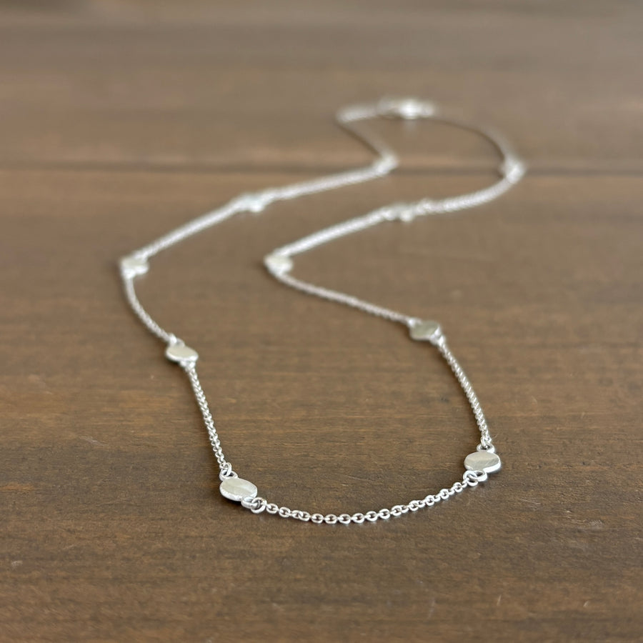 Sterling Silver Dot Chain Necklace