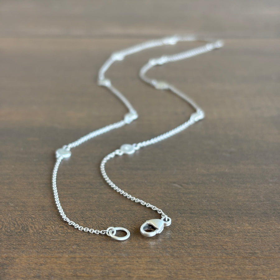 Sterling Silver Dot Chain Necklace 3
