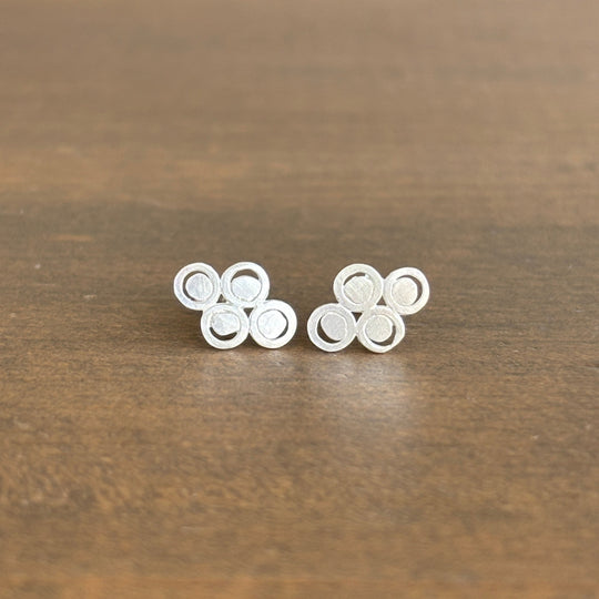 Sterling Silver Filigree Stud Earrings