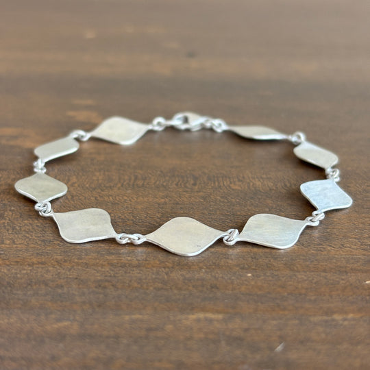 Sterling Silver Shape Link Bracelet