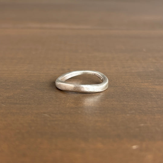 Sterling Silver Wave Band by Rosanne Pugliese