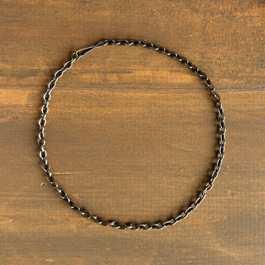 Work Patina Brass Classic Chain Necklace 1