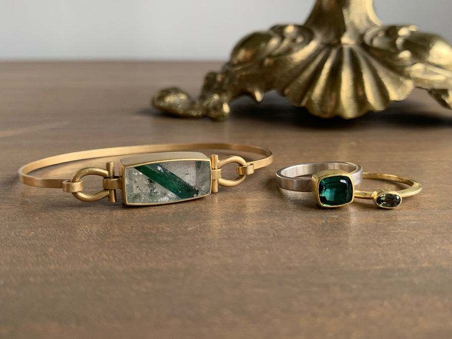 Green Umba Sapphire Ring