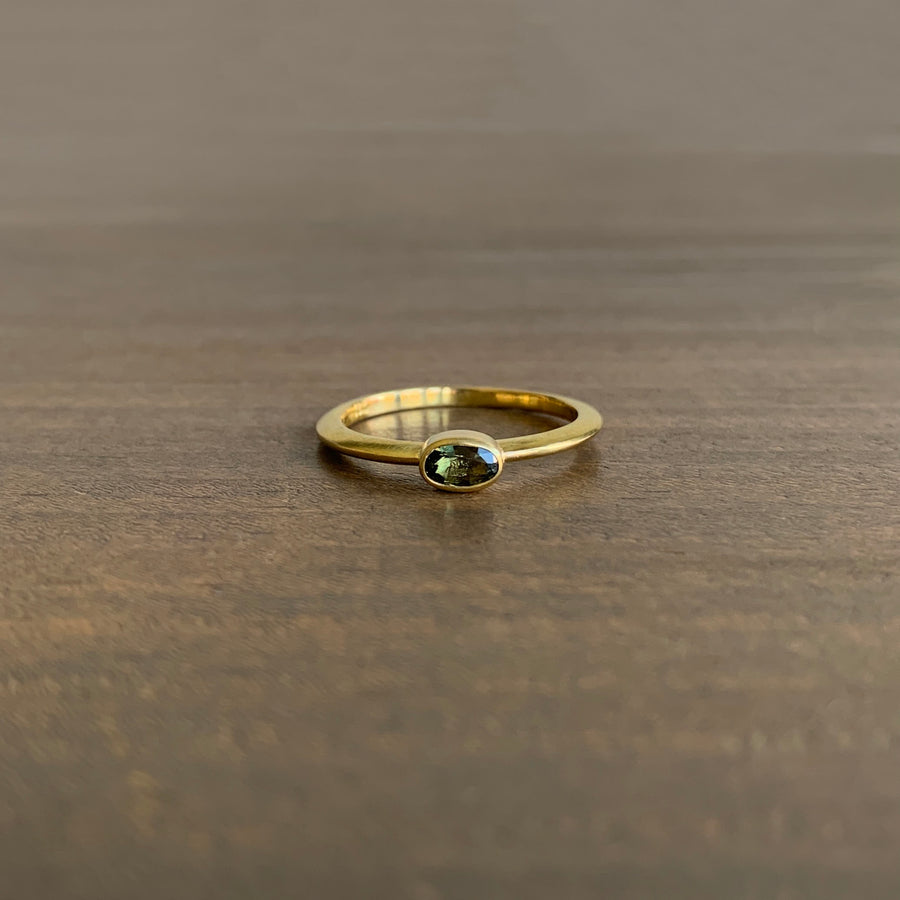 Green Umba Sapphire Ring