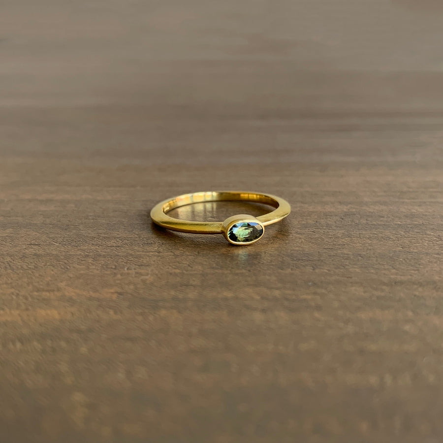 Green Umba Sapphire Ring
