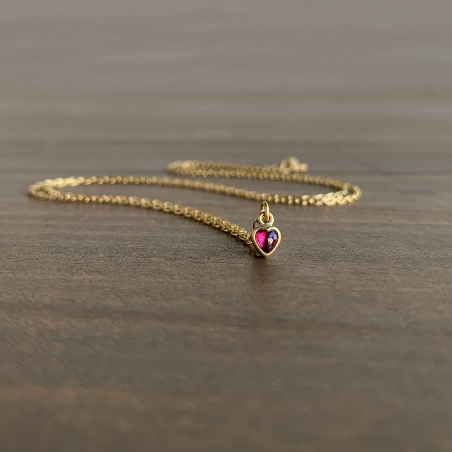 Burmese Ruby Sweetheart Pendant