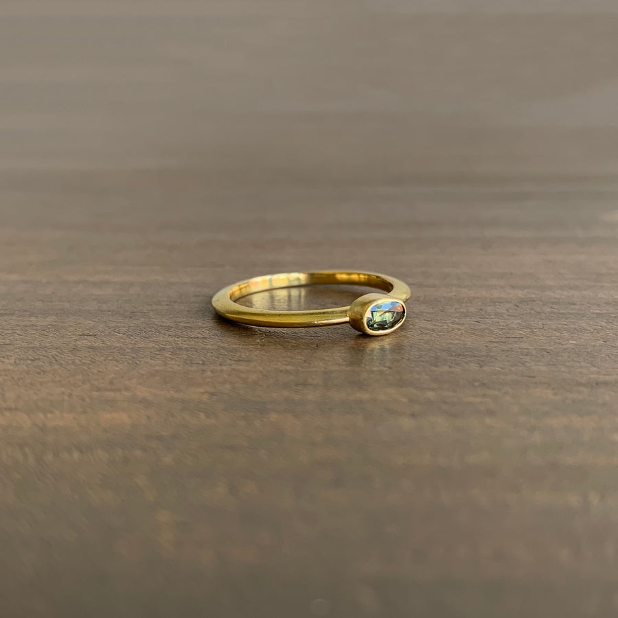 Green Umba Sapphire Ring