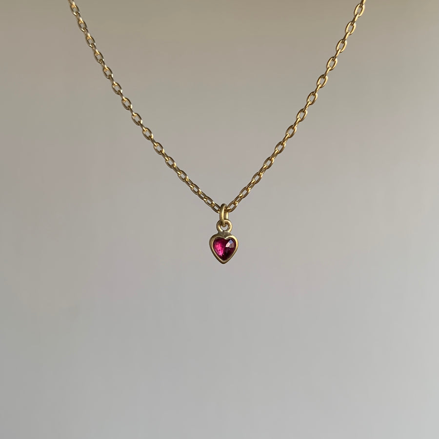 Burmese Ruby Sweetheart Pendant