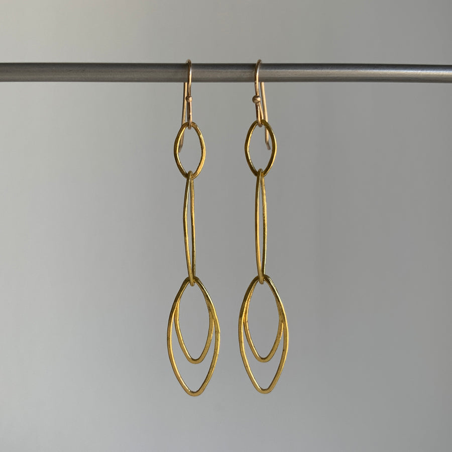 Gold Jonquil Earrings