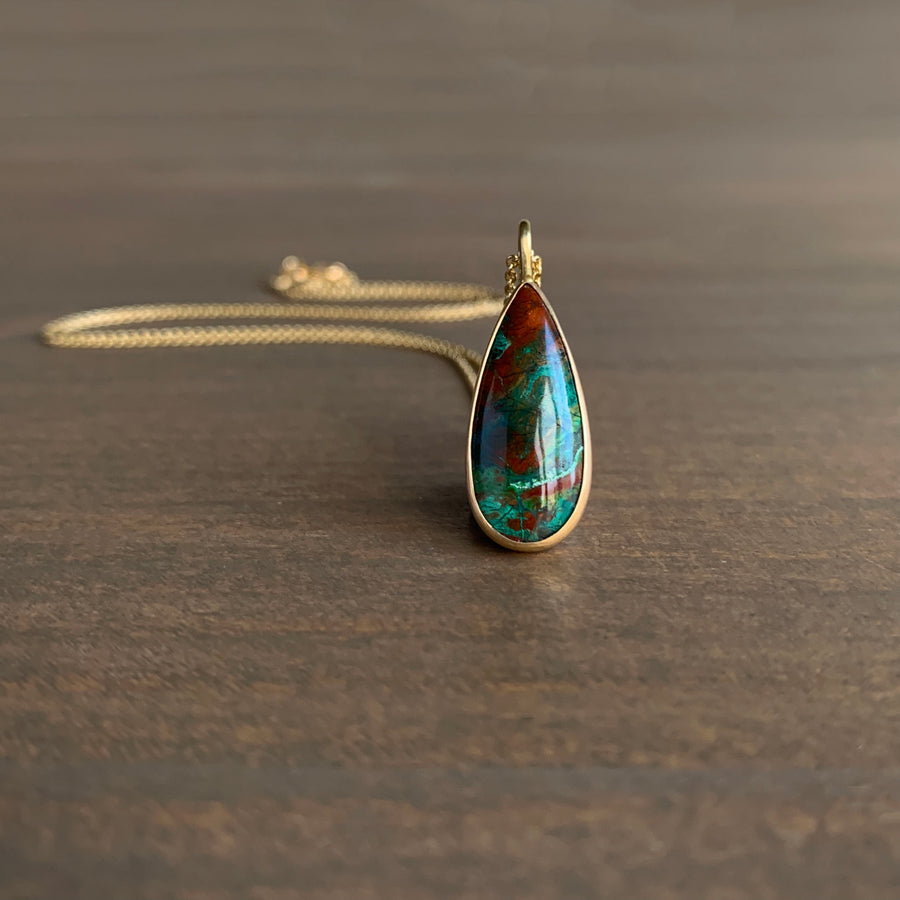 Parrot Wing Teardrop Pendant