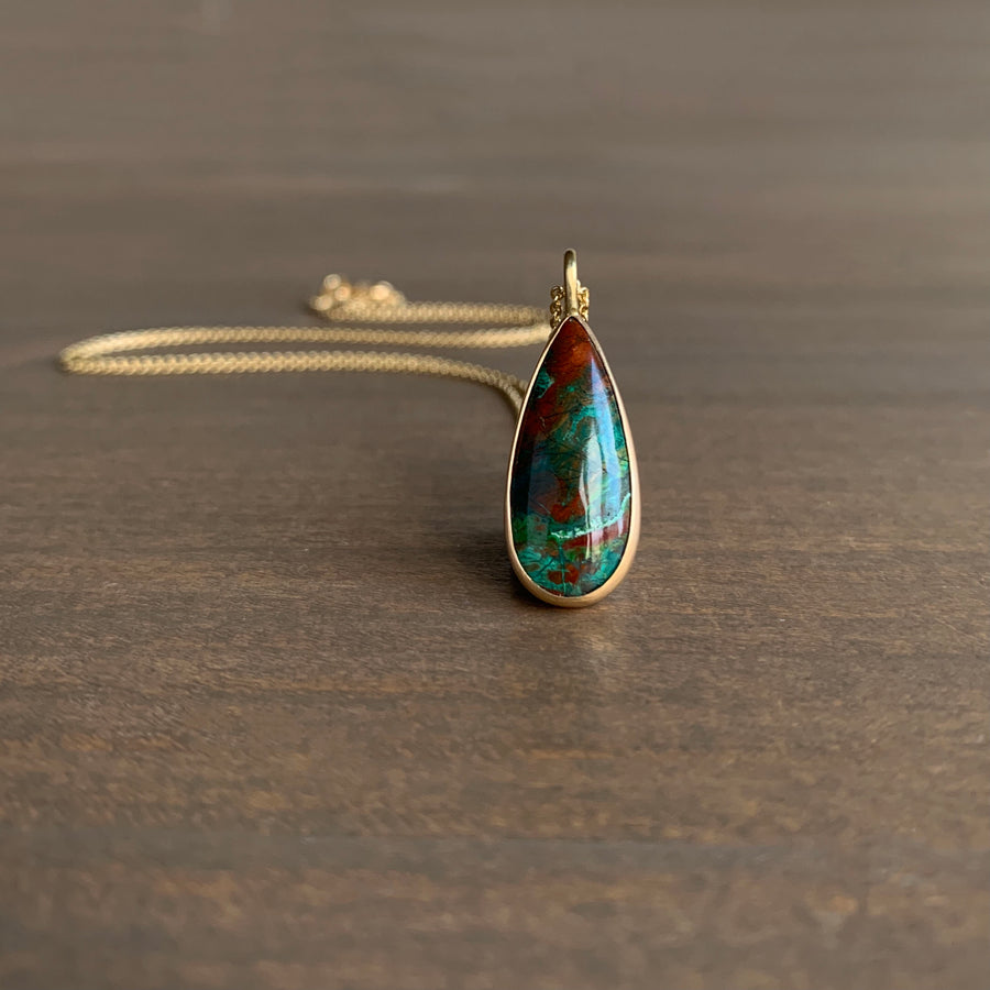 Parrot Wing Teardrop Pendant