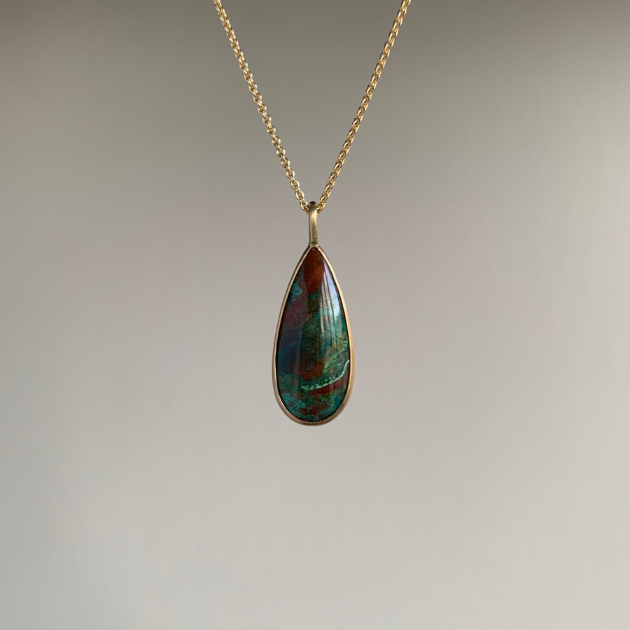 Parrot Wing Teardrop Pendant
