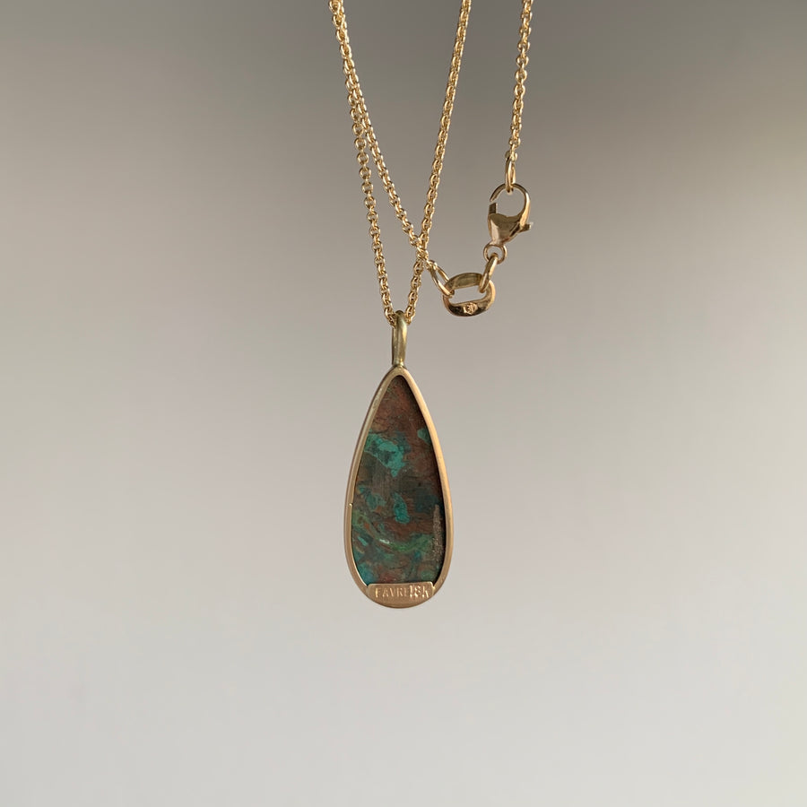 Parrot Wing Teardrop Pendant