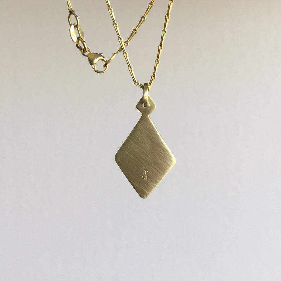Gold Kite Pendant with Diamond