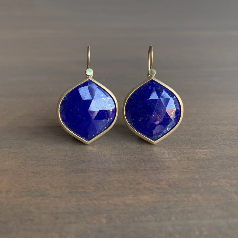 Lapis Navette Earrings