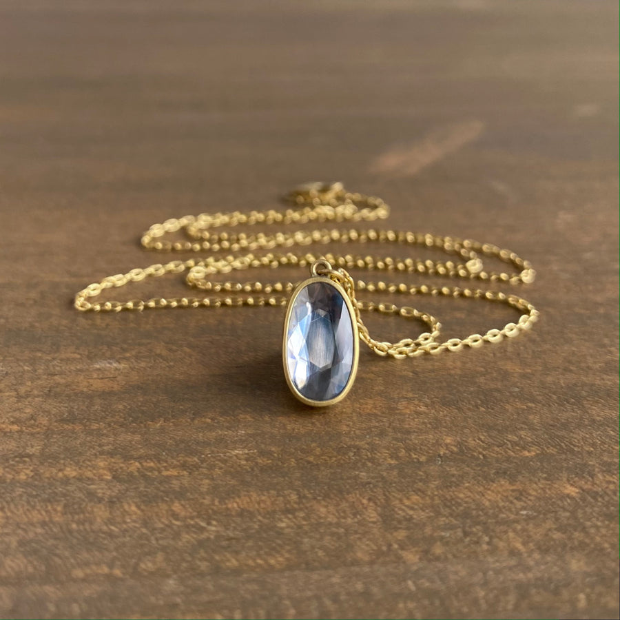 Pale Violet Spinel Sequin Pendant