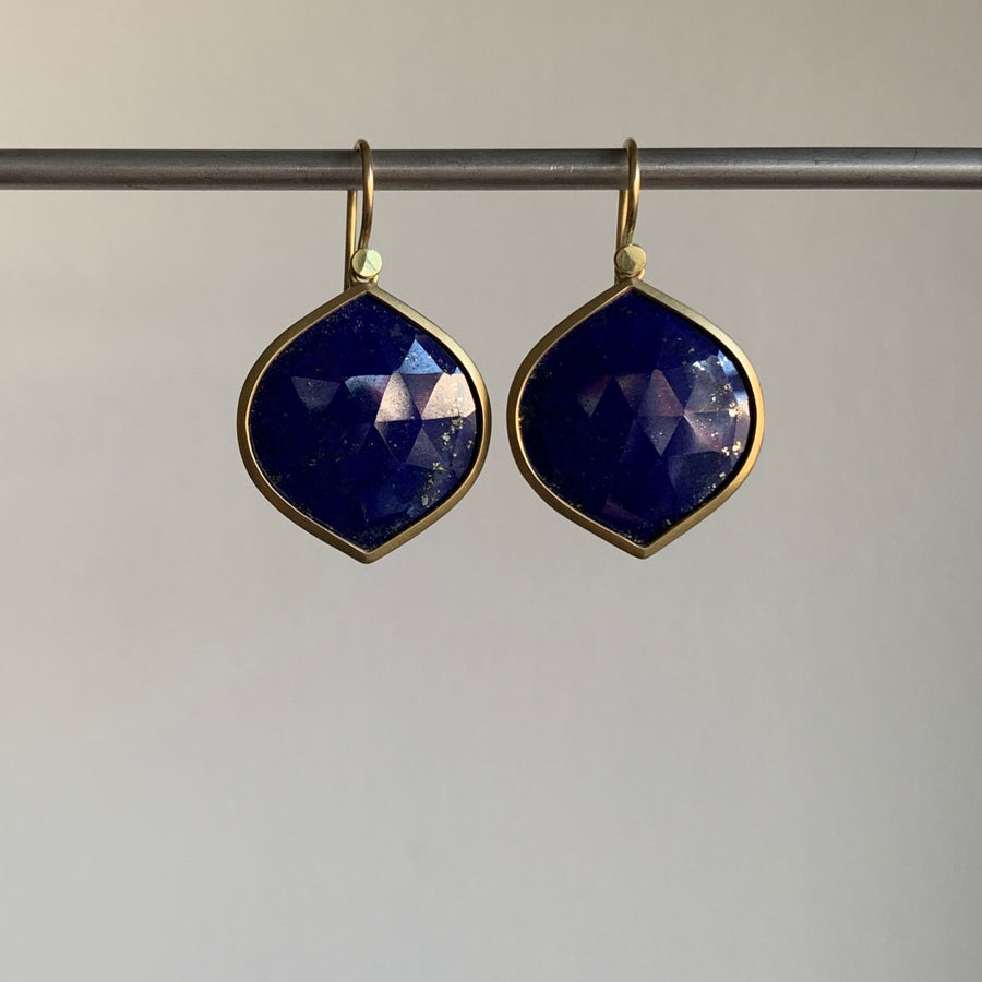 Lapis Navette Earrings