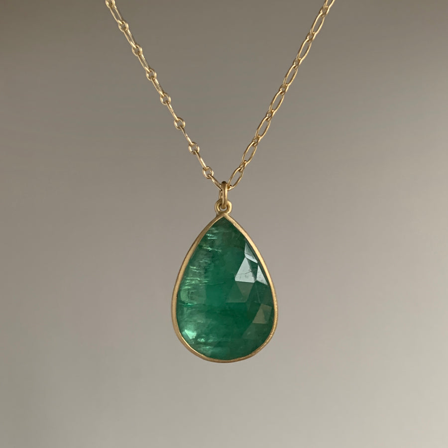 African Emerald Drop Pendant