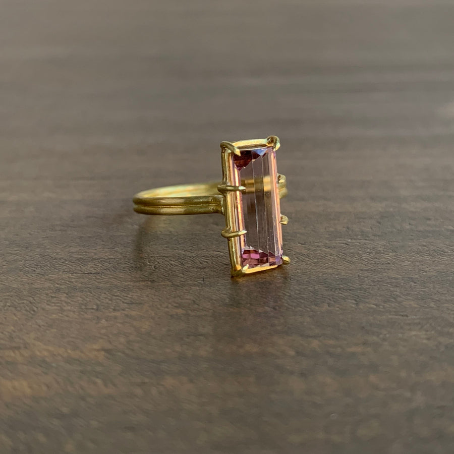 Handmade New Unused 22k Gold Ring Cabochon Blue Sapphire Gemstone Ring