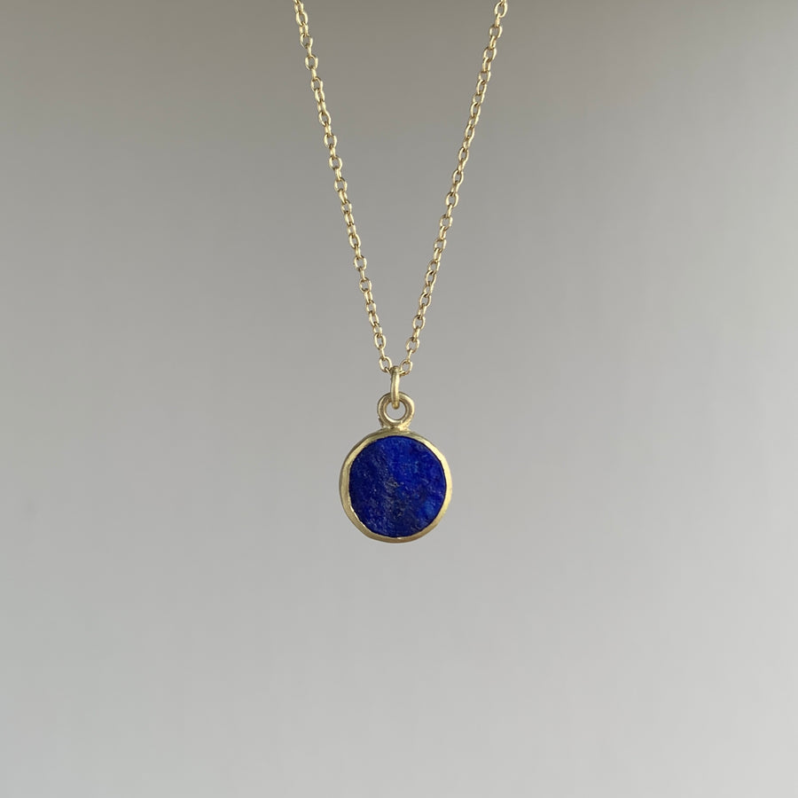 Natural Lapis Lazuli Round Pendant