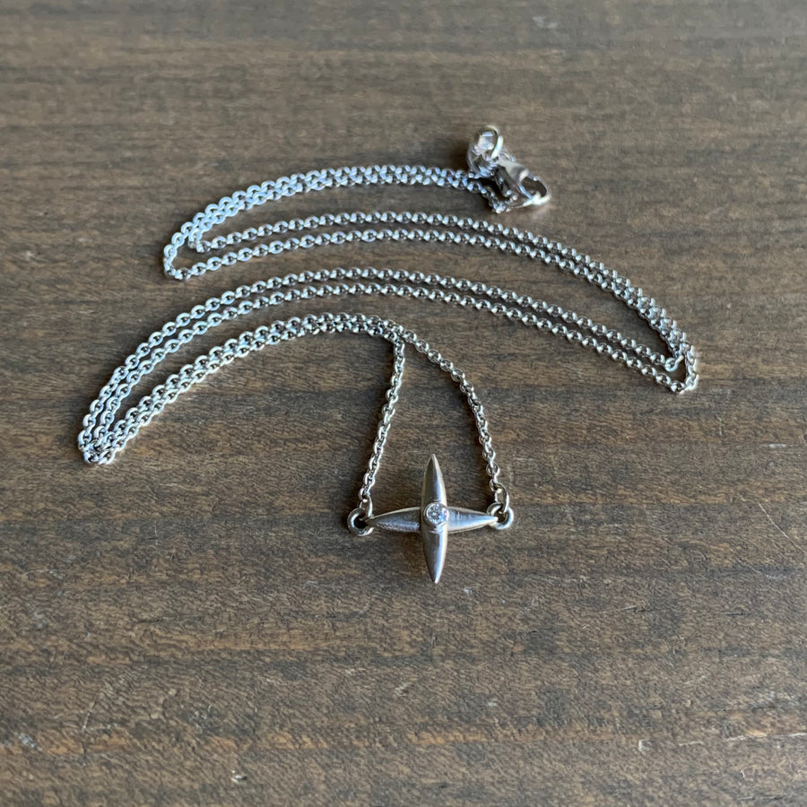 Stationary Star Cross Pendant