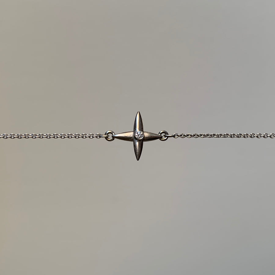 Stationary Star Cross Pendant