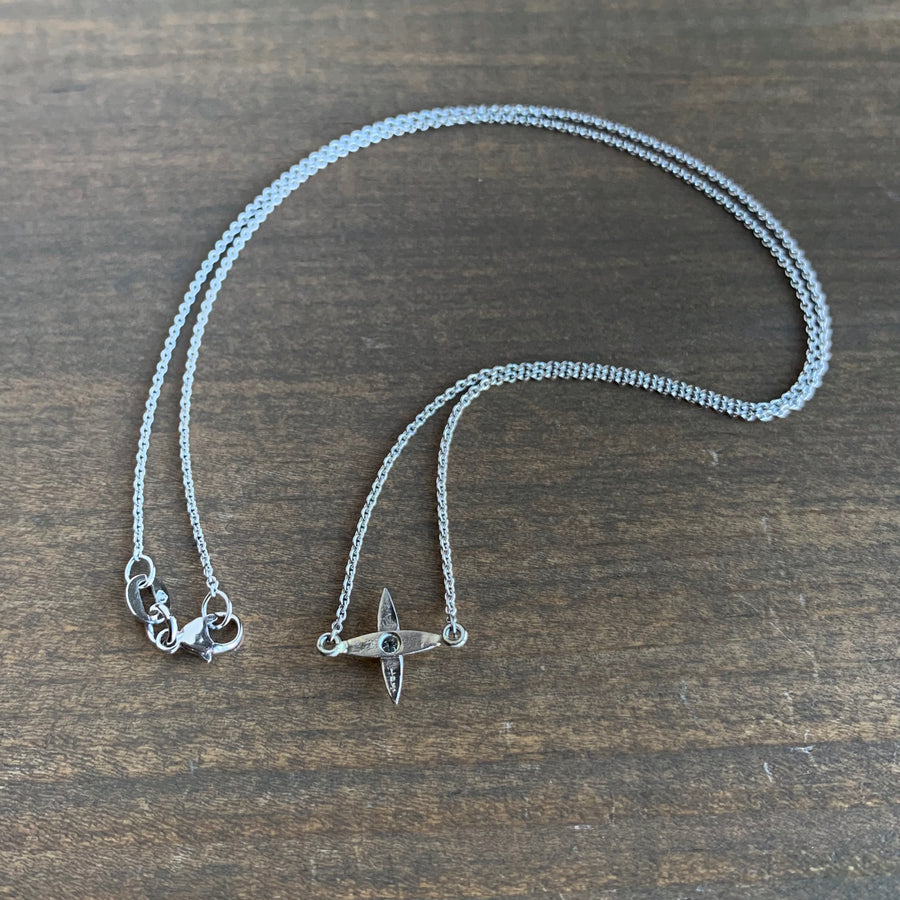 Stationary Star Cross Pendant
