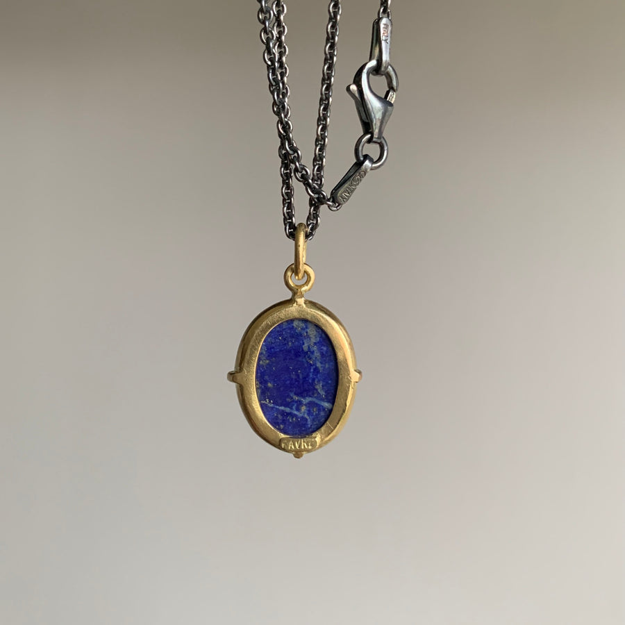 Lapis Scarab Pendant