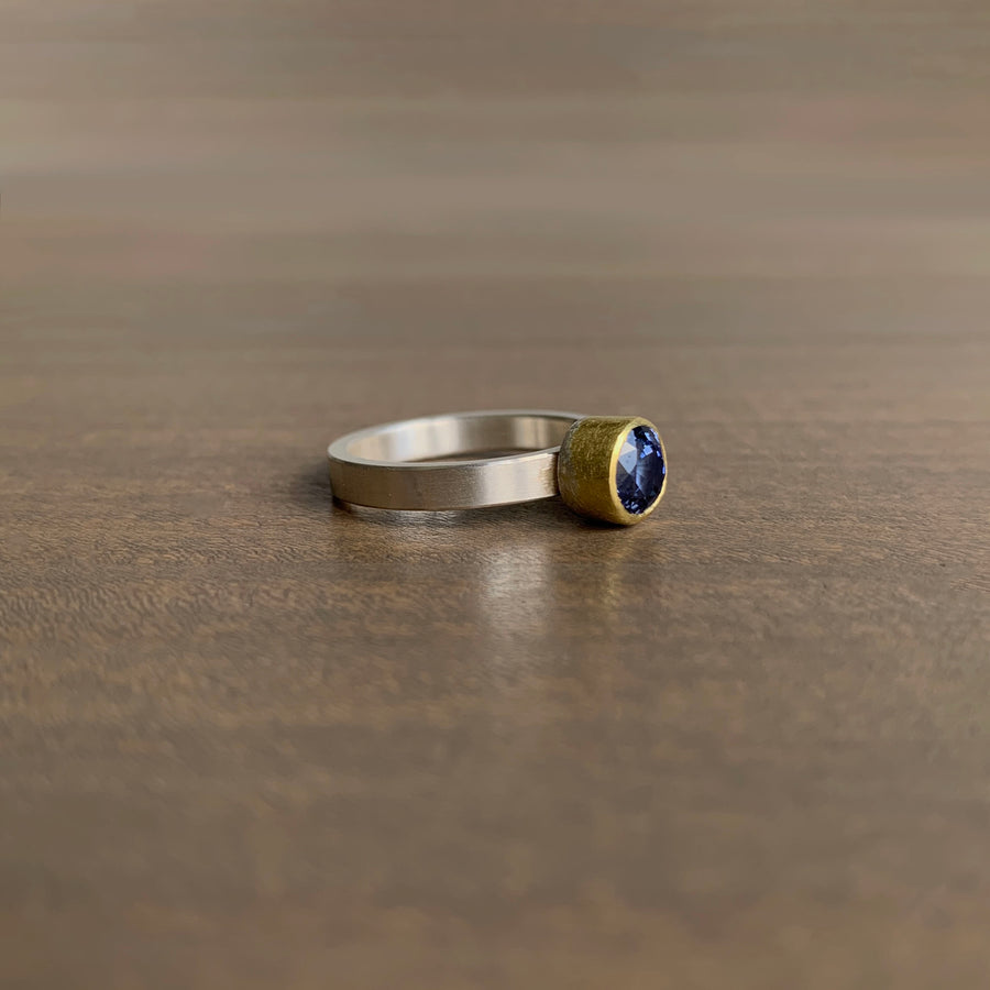 Sapphire Round Ring